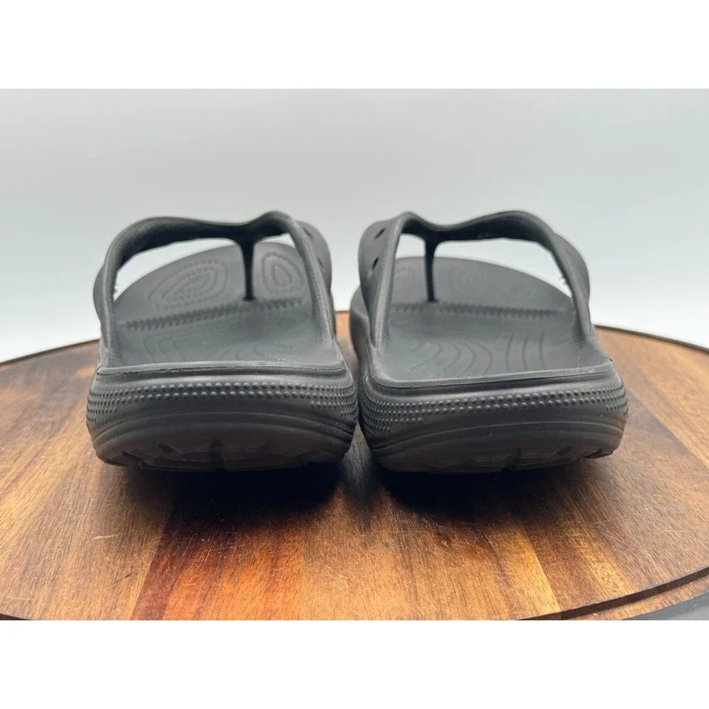 CROCS Men's Classic II Flip Flops Sandals Size Men's 10 Black